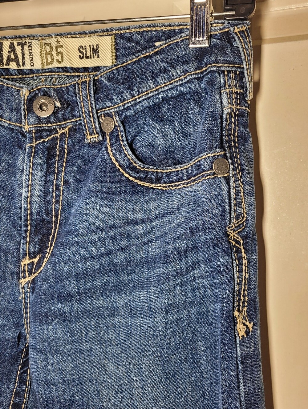 Ariat Boy's Slim Straight Leg Jeans Sz 16 - Picture 3 of 12